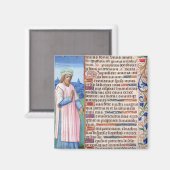 Text des Magnificat mit einem Portrait von Magnet (Vorderseite/Rückseite)