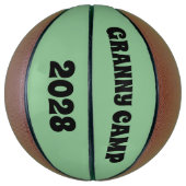 Text des Retro-Granny-Camps Basketball (Vertikal)