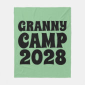 Text des Retro-Granny-Camps Fleecedecke (Vorderseite)