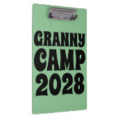 Text des Retro-Granny-Camps Klemmbrett (Rechts)