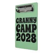 Text des Retro-Granny-Camps Mini Klemmbrett (Gewinkelt2)