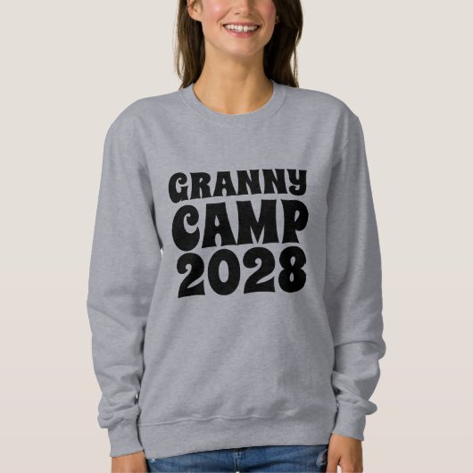 Text des Retro-Granny-Camps Sweatshirt (Vorderseite)