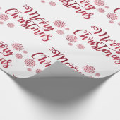Text Design Frohe Weihnachten Geschenkpapier (Ecke)