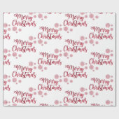 Text Design Frohe Weihnachten Geschenkpapier (Flach)