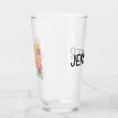 Text-Design im Retro-Stil Glas (Links)