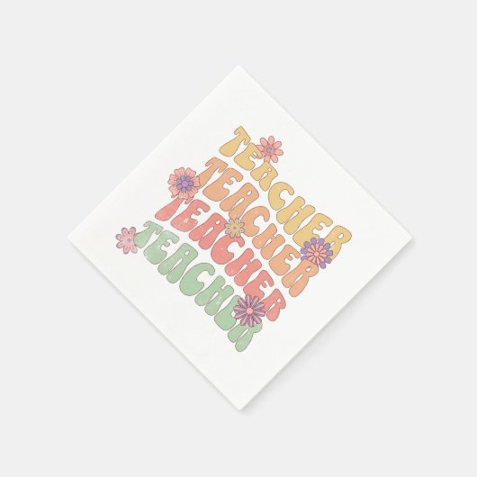 Text-Design im Retro-Stil Serviette (Ecke)