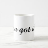 Text Design Mug Kaffeetasse (Mittel)