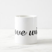 Text Design Mug Kaffeetasse (Mittel)