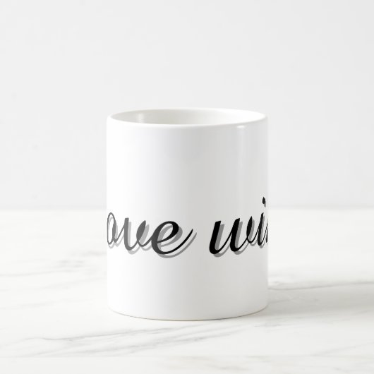Text Design Mug Kaffeetasse (Mittel)