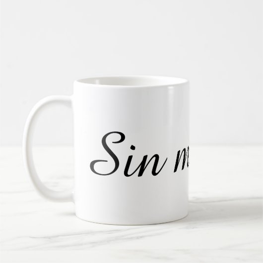 Text Design Mug Kaffeetasse (Links)