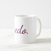 Text Design Mug Kaffeetasse (VorderseiteRechts)