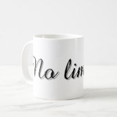 Text Design Mug Kaffeetasse (Vorderseite Links)