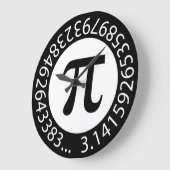 TEXT DESIGN Pi Number Mathematical symbol Große Wanduhr (Winkel)