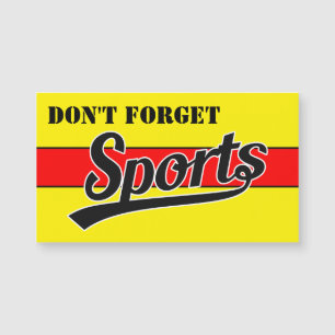 Text-Design: SPORTschwarz + Ihr eigener Text & Ide Magnetkarte
