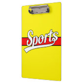 Text-Design: SPORTweiß + Ihr eigener Text & Ideen Klemmbrett (Links)