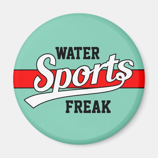 Text-Design: SPORTweiß + Ihr eigener Text & Ideen Magnet (Vorne)