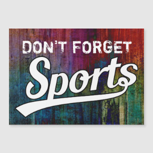 Text-Design: SPORTweiß + Ihr eigener Text & Ideen Magnetkarte