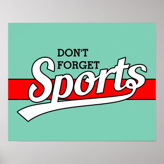 Text-Design: SPORTweiß + Ihr eigener Text & Ideen Poster (Vorne)