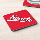 Text-Design: SPORTweiß + Ihr eigener Text & Ideen Untersetzer (Linke Seite)