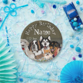 Text Dog Pack Club anpassen Pappteller (Party)