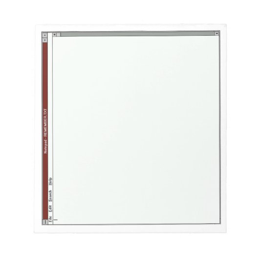 Text-Editor - Notizblock (Vorderseite)