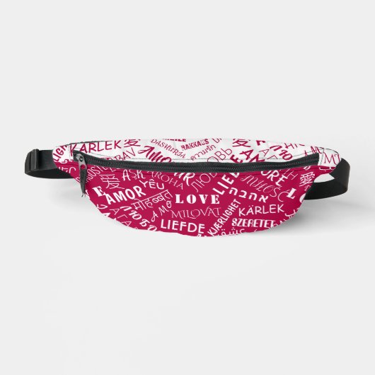 Text-Fanny-Pack für mehrsprachige Liebe - Benutzer Bauchtasche (Vorderseite)