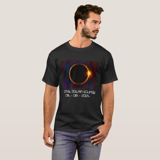Text/Farbe 2024 Dunkle Sonnenstrahlen T-Shirt (Vorne ganz)