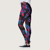 Text Fashion Girl Sport Leggings (Links)