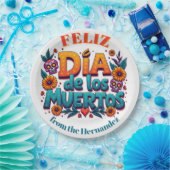 💀 🎉 Text, Feliz Día de los Muertos Pappteller (Party)