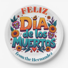 💀 🎉 Text, Feliz Día de los Muertos Pappteller
