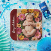 Text Foto kundenspezifische Glückwünsche Papier Pl Pappteller (Party)