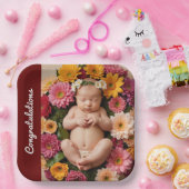 Text Foto kundenspezifische Glückwünsche Papier Pl Pappteller (Party)