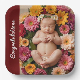 Text Foto kundenspezifische Glückwünsche Papier Pl Pappteller