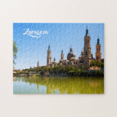 Text-Fotopuzzlespiele Saragossas Spanien Puzzle (Horizontal)