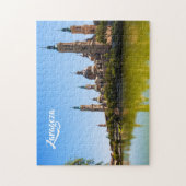 Text-Fotopuzzlespiele Saragossas Spanien Puzzle (Vertikal)