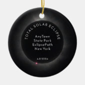 Text für benutzerdefinierte Bilder von Solar-Eclip Keramik Ornament (Vorne)