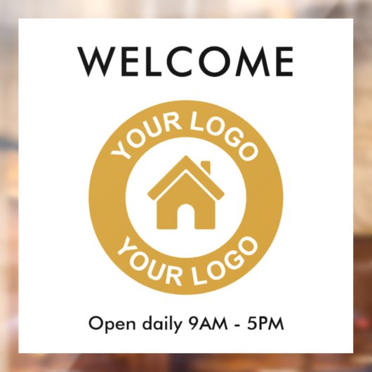 Text für benutzerdefiniertes Firmenlogo Fensteraufkleber (Blatt 2)