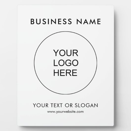 Text für benutzerdefiniertes Firmenlogo Moderne ve Fotoplatte (Vorderseite)