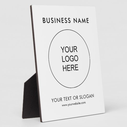 Text für benutzerdefiniertes Firmenlogo Moderne ve Fotoplatte (Seite)