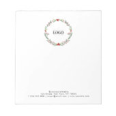 Text für benutzerdefiniertes Weihnachtslogo Notizblock (Vorderseite)