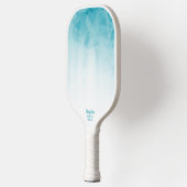 Text für coolen, geometrischen Individuelle Name Pickleball Schläger (Links)