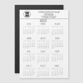 Text für das 2025-Kalender-Firmenlogo | Jeder Hint Magnetkarte (Vorne/Hinten)