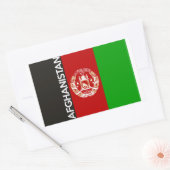 Text für das afghanische Landesflaggensymbol Rechteckiger Aufkleber (Umschlag)