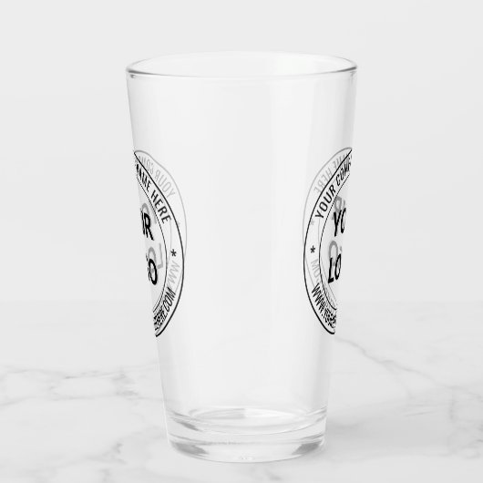 Text für das Firmenlogo Glas (Rechts)