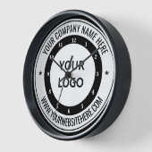 Text für das Firmenlogo - Wall-Clock Uhr (Winkel)