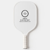 Text für das Logo "Benutzerdefiniertes Unternehmen Pickleball Schläger (Vorderseite)