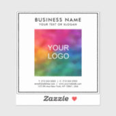 Text für das Logo für benutzerdefinierte Vorlagen Aufkleber (Blatt)