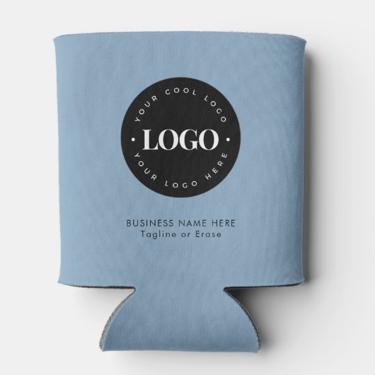 Text für das Logo von Dusty Blue Custom Business C Dosenkühler (Rückseite)