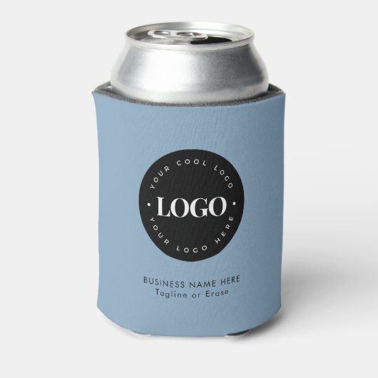 Text für das Logo von Dusty Blue Custom Business C Dosenkühler (Kanne Rückseite)