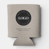 Text für das Logo von Kraft Earthy Custom Business Dosenkühler (Rückseite)